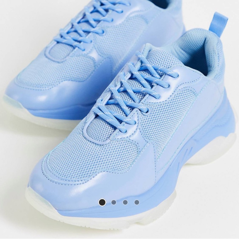 Asos Chunky Blue Sneakers NWOT